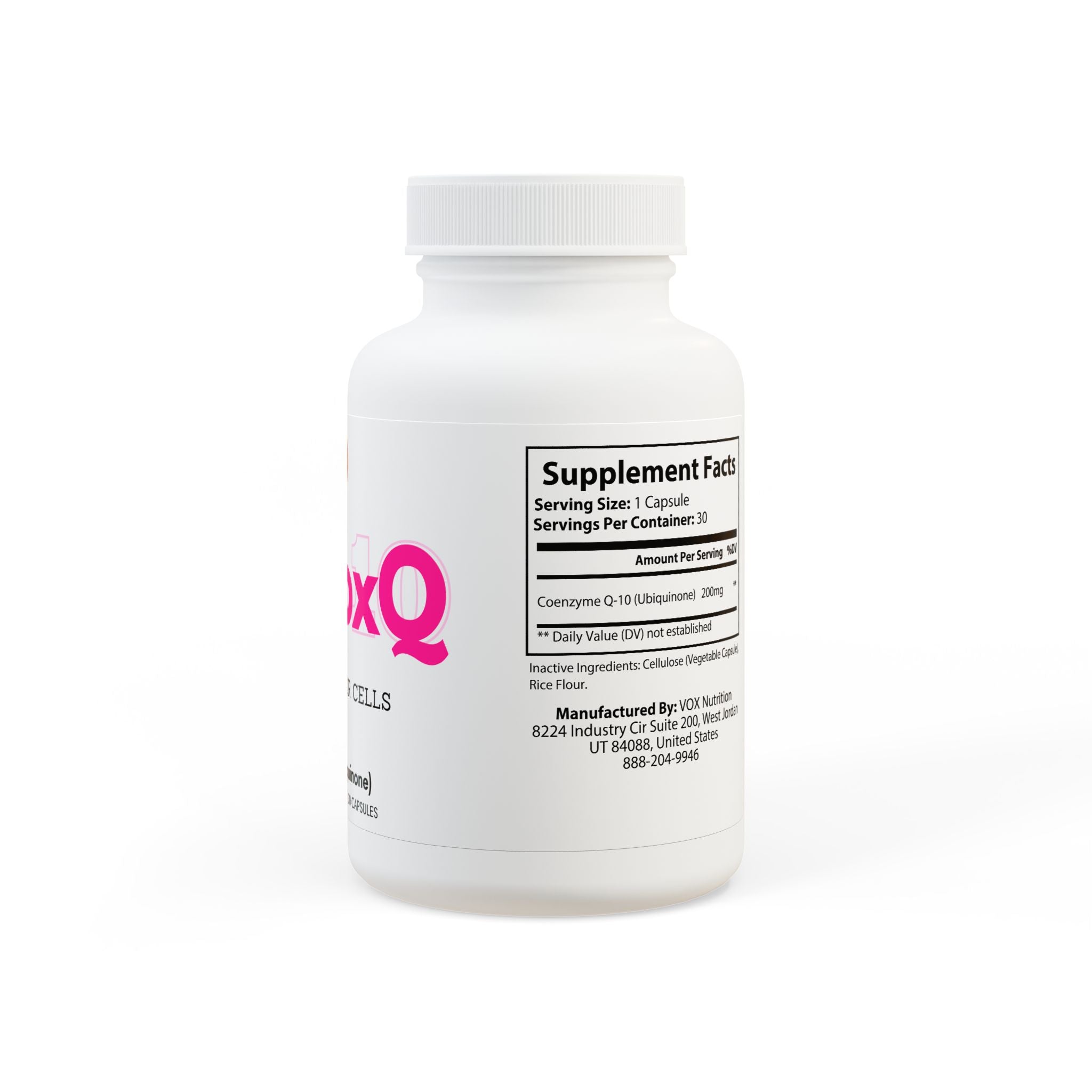 AntioxQ CoQ10 Ubiquinone Supplement (30 Capsules)