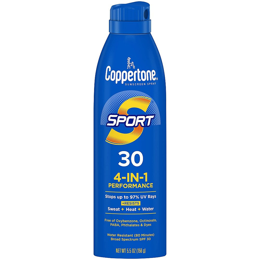 Coppertone Sport Sunscreen Continuous Spray Broad Spectrum SPF 30, 5.5 Ounces by Pasteur Pharmacy