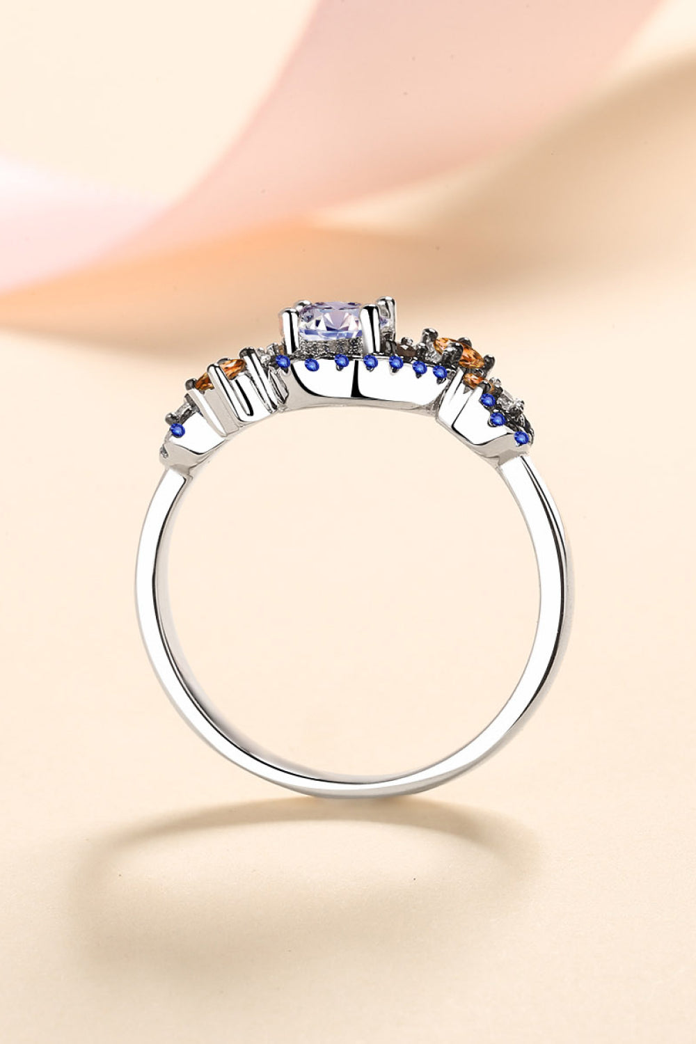 Sparkala™ Contrast 925 Sterling Silver Ring by Sparkala