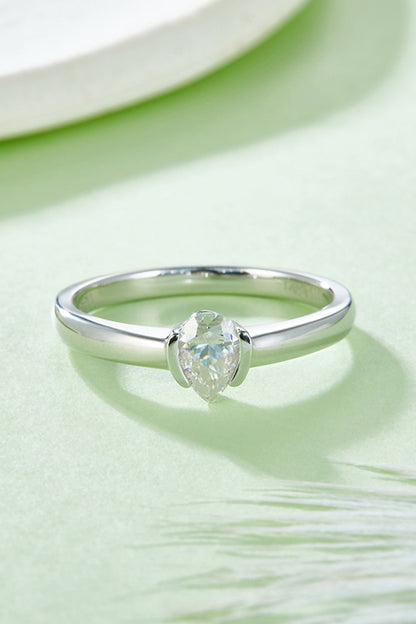Brilliant Round Cut Sparkala™ Platinum Over Pure Sterling Silver Solitaire Ring by Sparkala