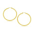 10k Yellow Gold Polished Hoop Earrings (30 mm) by Bids.com