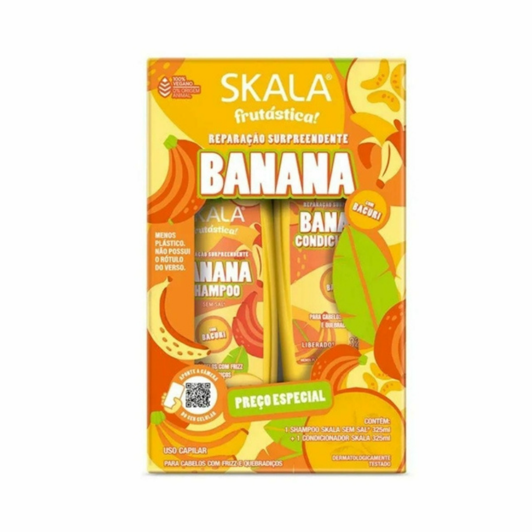 Skala Brasil Banana &amp; Bacuri Shampoo and Conditioner Set (2 pc) by Farmacias Savia