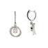 Genuine 1.00ct Diamond Dangle Earrings 14KT White Gold by Bids.com