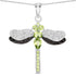 1.98 Carat Genuine Peridot and White Topaz .925 Sterling Silver Pendant by Bids.com