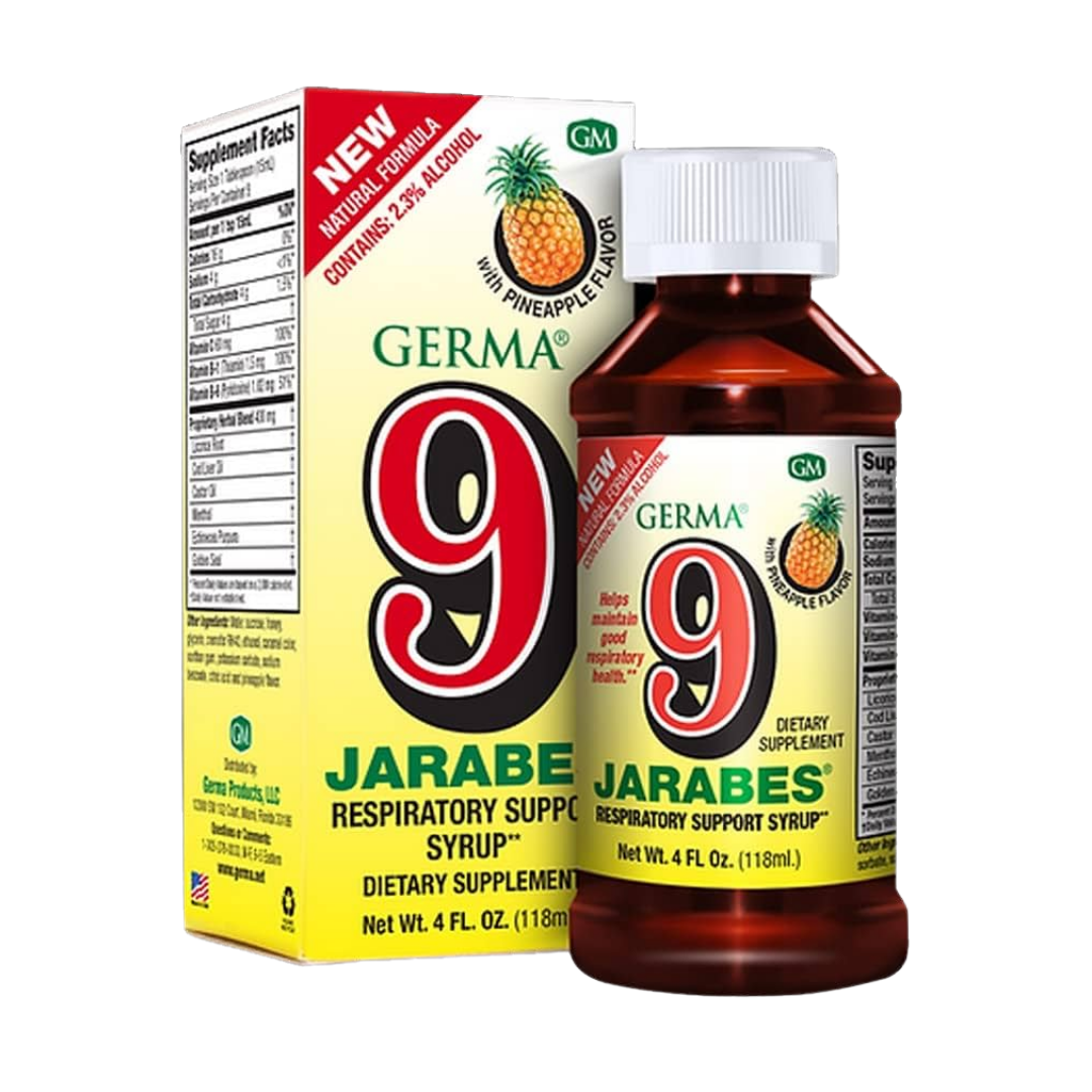 Germa 9 Herbal Syrups Set (4oz Each) by Farmacias Savia