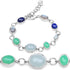 15.67 Carat Genuine Multi Stone .925 Sterling Silver Bracelet  DestGlow