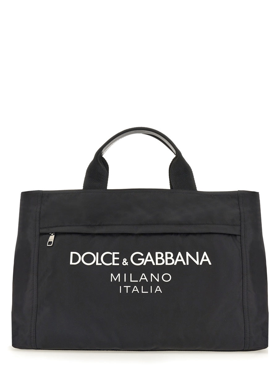 Dolce &amp; Gabbana Men Borsone In Nylon Con Logo by Luosophy