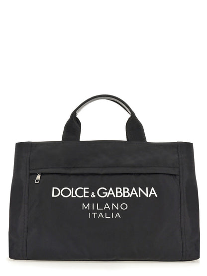 Dolce &amp; Gabbana Men Borsone In Nylon Con Logo by Luosophy
