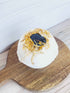 Smoky Quartz Bath Bomb with Dried Calendula Flowers