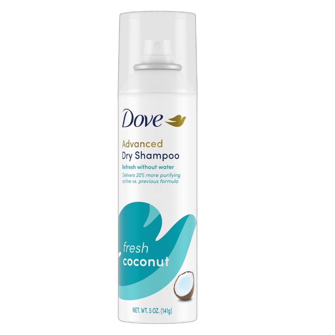 Dove Advanced Dry Shampoo Fresh Coconut and Purifying Relief (5oz)  DestGlow