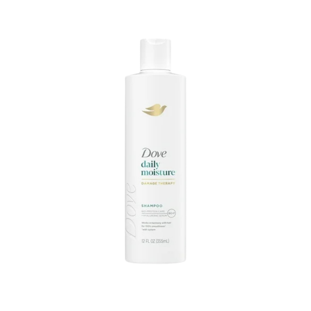 Dove Daily Moisture Damage Therapy Shampoo with Hyaluronic Serum (12oz)  DestGlow