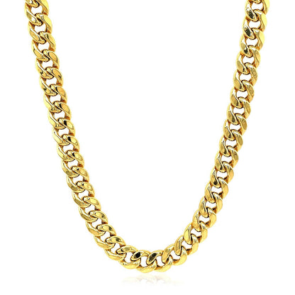 10k Yellow Gold Semi Solid Miami Cuban Chain (5.00 mm) by Bids.com
