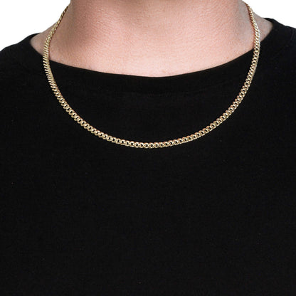 10k Yellow Gold Miami Cuban Semi Solid Chain (4.50 mm) by Bids.com