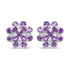 3.80 Carat Genuine Amethyst .925 Sterling Silver Earrings  DestGlow