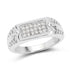 0.27 Carat Genuine White Diamond .925 Sterling Silver Ring by Bids.com