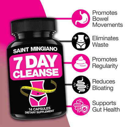7 Day Cleanse Program | Colon Detox with Natural Laxative for Constipation &amp; Bloating