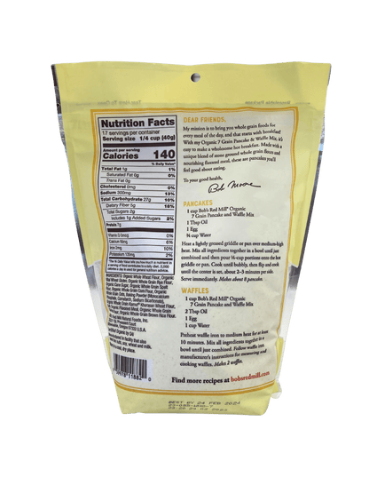 Pancake &amp; Waffle Mix, Multi-Grain, Organic, Bob&