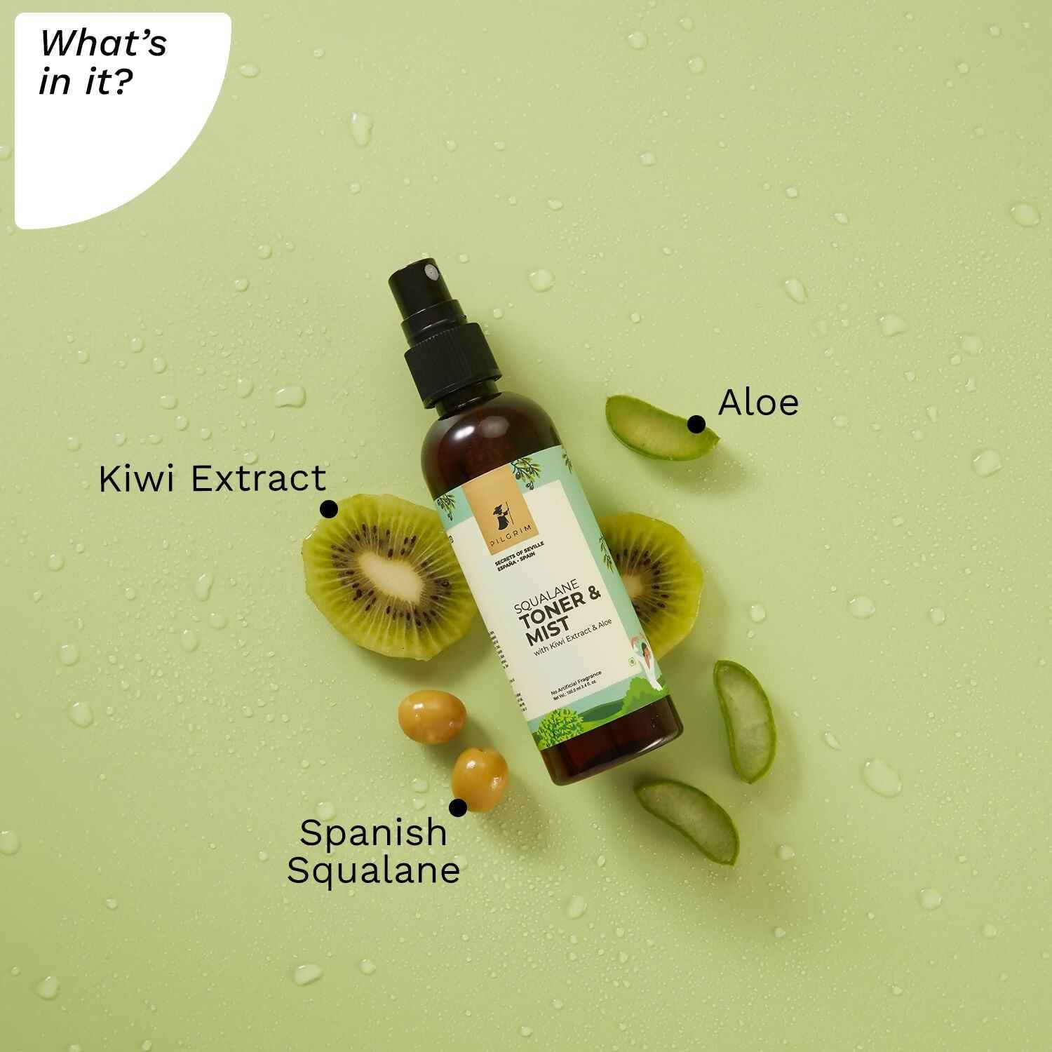 Pilgrim Spanish Face Toner For Glowing Skin, Refreshes &amp; Hydrates Skin, Open Pores Tightening, Acne Prone Skin