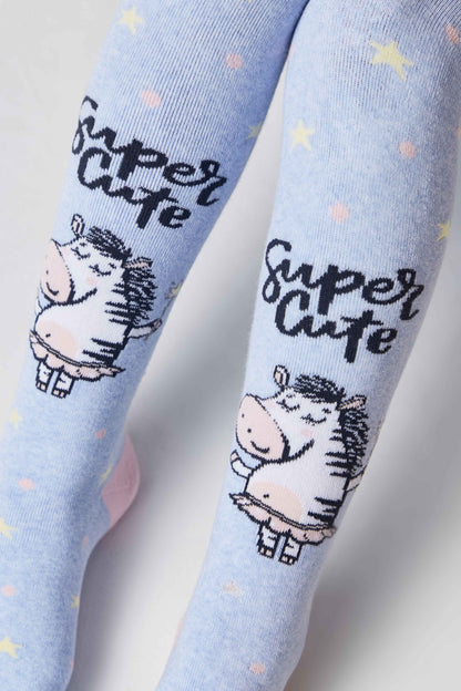 Conte-Kids Cotton Terry Tights - Sof-Tiki 521 - leggings