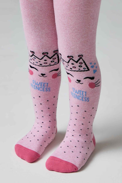 Conte-Kids Cotton Terry Tights - Sof-Tiki 524 - leggings