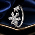 925 Sterling Silver Ring with White Gold Plating and CZ for Women  DestGlow