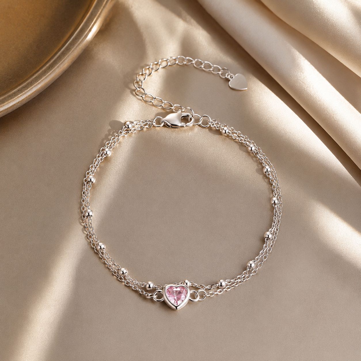 S925 Sterling Silver Pavé CZ Plated Bracelet for Women  DestGlow