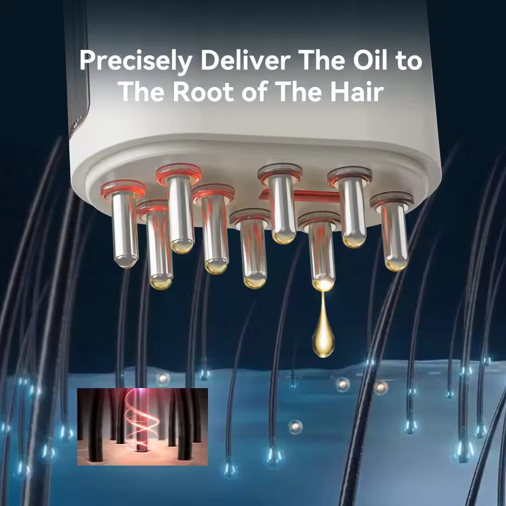 Electric Oil Applicator and Vibration Scalp Massager 2 in 1 by BeNat