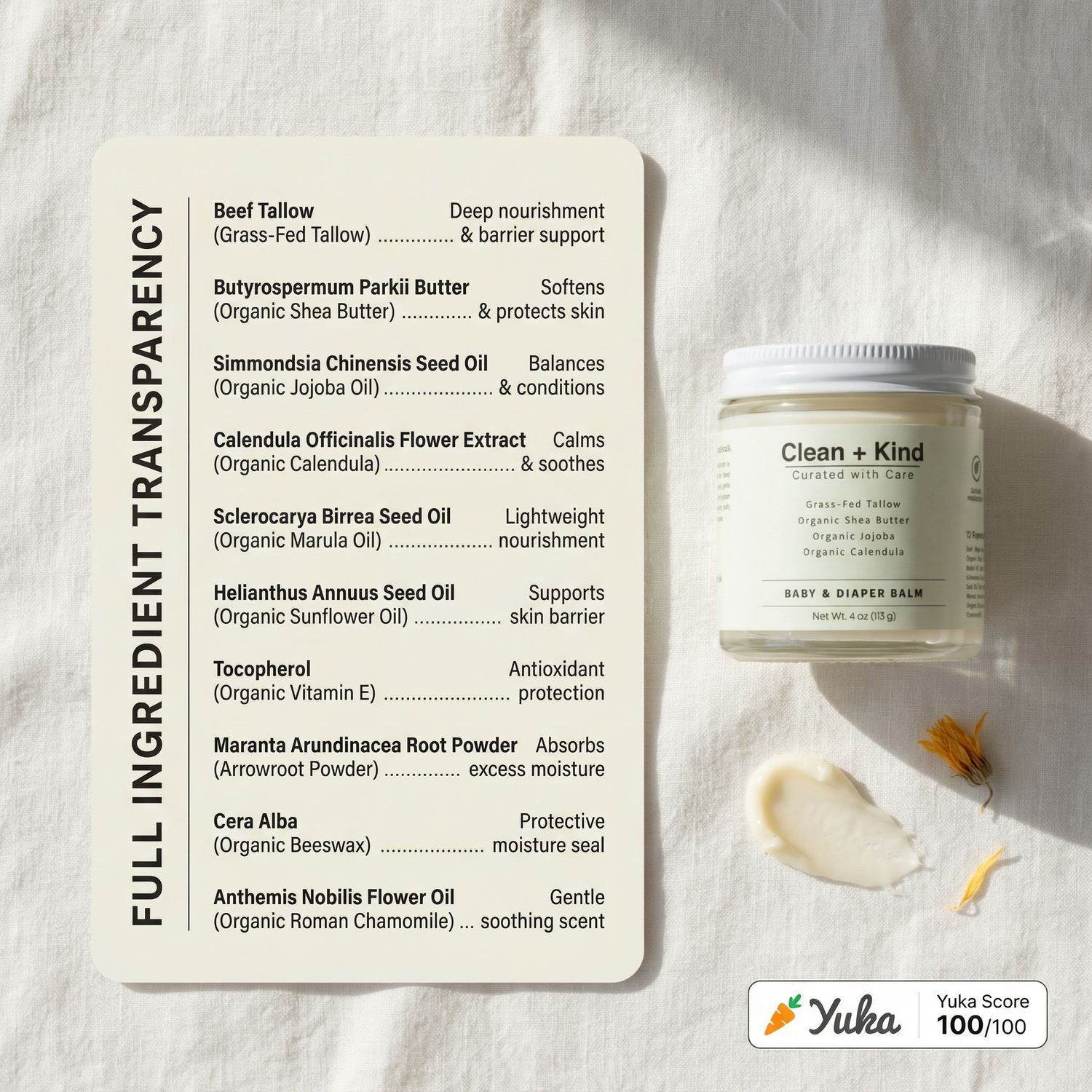 Gentle Baby &amp; Diaper Rash Cream by Clean + Kind