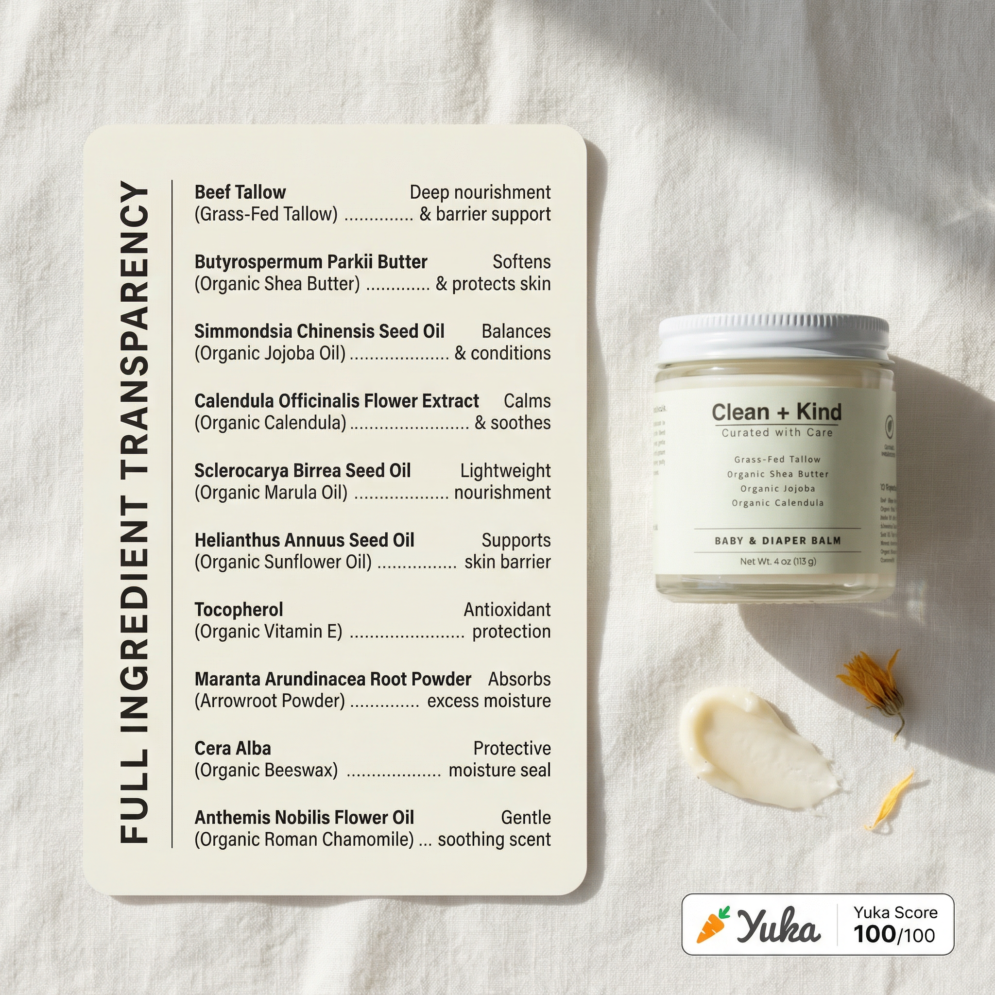 Gentle Baby &amp; Diaper Rash Cream by Clean + Kind