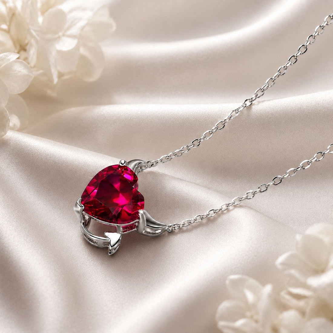 925 Sterling Silver Necklace with 1.5x1.3 cm Pendant for Women  DestGlow