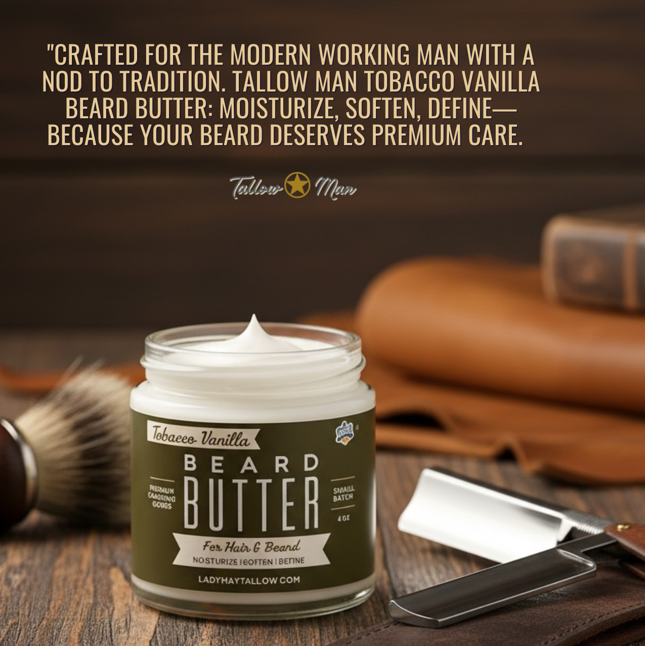 Tallow Man Bay Rum Beard + Body Butter | Men&