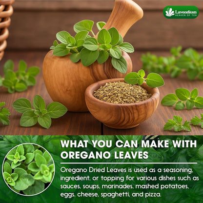 Premium Dried Oregano Leaves – 100% Pure, Non-GMO, Gluten-Free, Vegan – Aromatic Herb for Cooking, Seasoning, Sauces, and Pizza by FreshDrinkUS - Natural and Premium Herbal Tea
