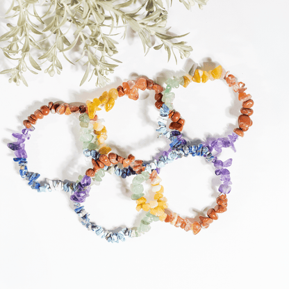 7 Chakra Chip Bracelet  DestGlow