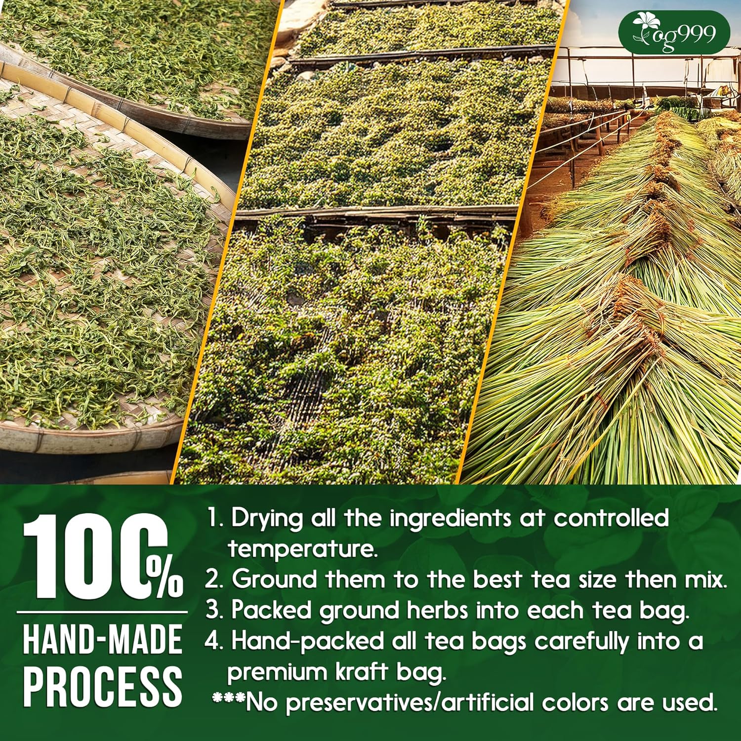 Premium Oregano Herbal Tea with Jasmine-Like Notes | Blend of Oregano, Thyme &amp; Lemongrass by FreshDrinkUS - Natural and Premium Herbal Tea