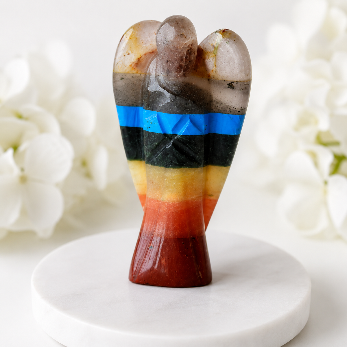 Bonded Chakra Crystal Angel Pocket Guardian  DestGlow