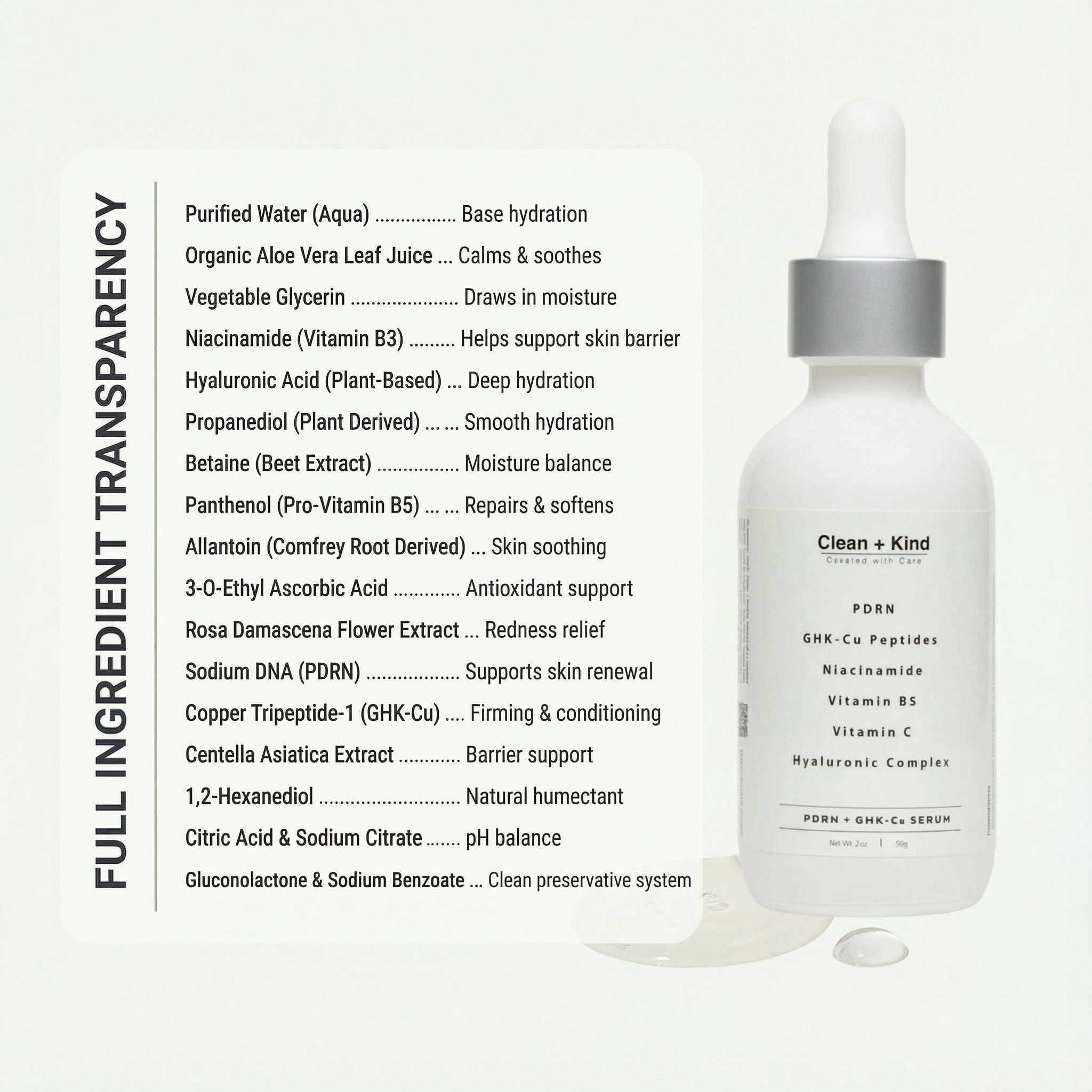 PDRN / GHK-Cu Serum by Clean + Kind