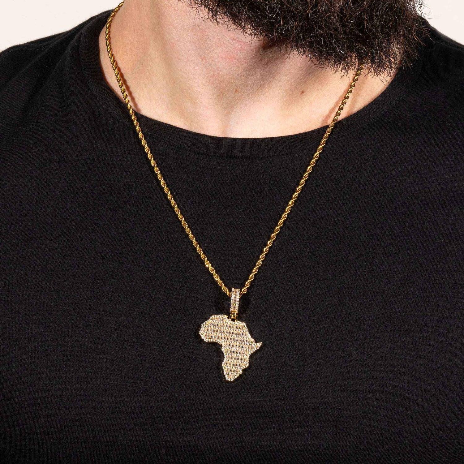 Africa Pendant 925 Sterling Silver