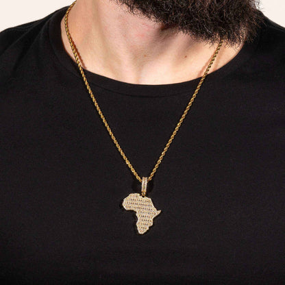 Africa Pendant 925 Sterling Silver