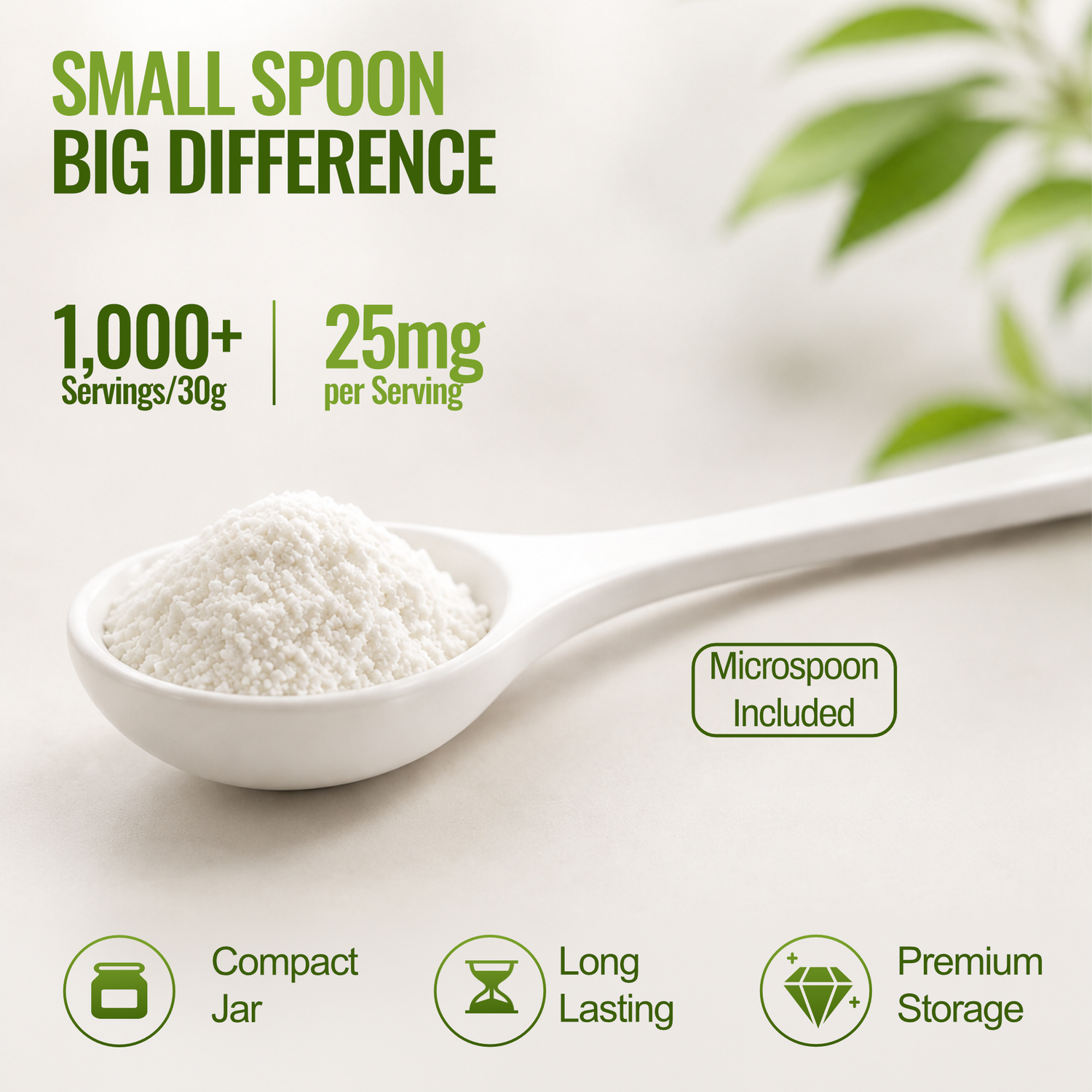 Stevia Reb M powder, (Reb-M | Rebaudioside M), 60 grams | 2,000 servings, Puriva Nutrition - DestGlow