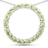0.84 Carat Genuine Peridot .925 Sterling Silver Pendant  DestGlow