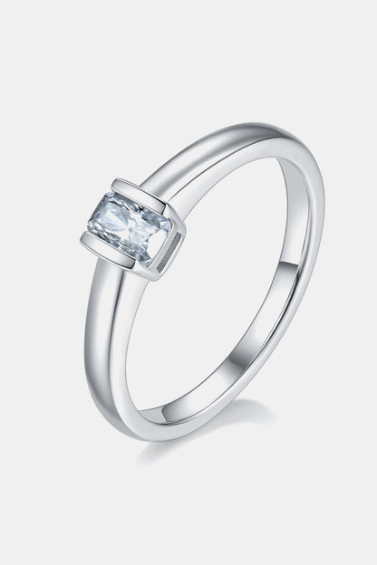 Brilliant Round Cut Sparkala™ Platinum Over Pure Sterling Silver Solitaire Ring by Sparkala
