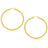14k Yellow Gold Polished Hoop Earrings (50 mm) by Bids.com