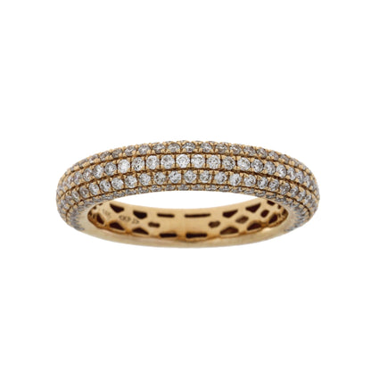 Genuine 1.00ct Diamond Wedding Band Ring 14KT Rose Gold by Bids.com