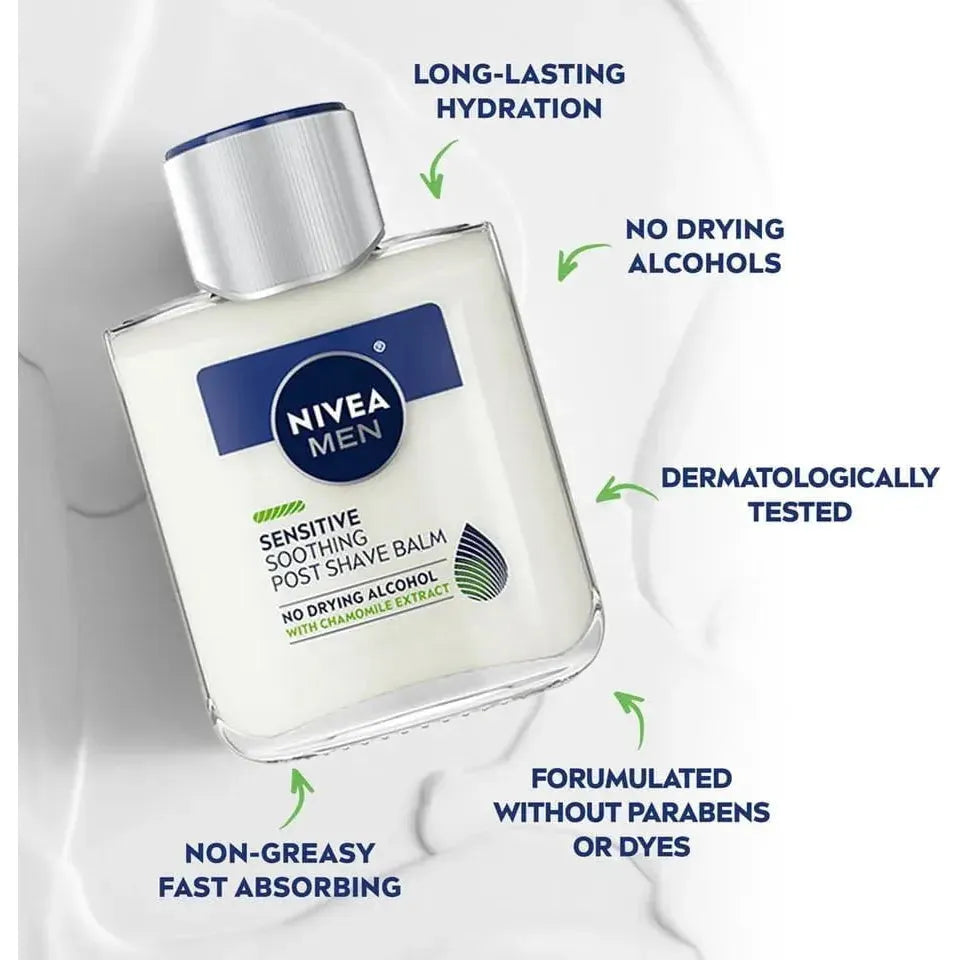 Nivea Men Sensitive Soothing Post Shave Balm 3.3 oz by Pasteur Pharmacy