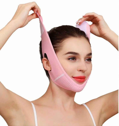 Reusable V Line Mask,V Shaped Face Mask for Sagging,Refined Jawline Support Strap,Adjustable Facial Slimming Strap,Chin up &amp; Face Lifting Belt