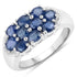2.00 Carat Genuine Blue Sapphire .925 Sterling Silver Ring by Bids.com