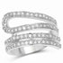 0.83 Carat Genuine White Diamond .925 Sterling Silver Ring by Bids.com
