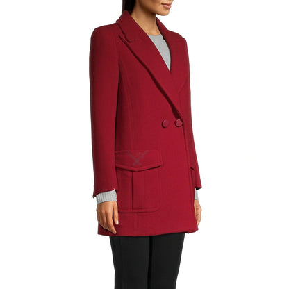 Fendi Fur Collar Wool Coat Women  DestGlow