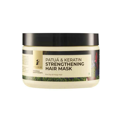 Pilgrim Amazonian Patua &amp; Keratin Strengthening Hair Mask For Dry &amp; Frizzy Hair With Sacha Inchi