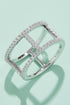 Always Get Better Sparkala™ Box Ring (Platinum Over Pure Sterling Silver) by Sparkala